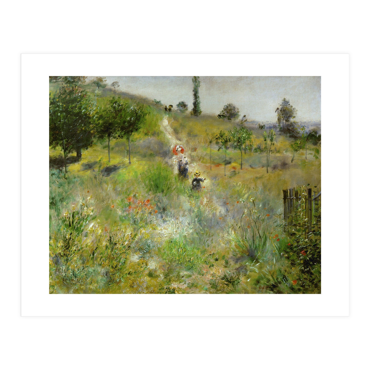 Chemin montant dans les hautes herbes. Oil on canvas (around 1875) 60 x 74 cm R. F. 2581. (Print Only)