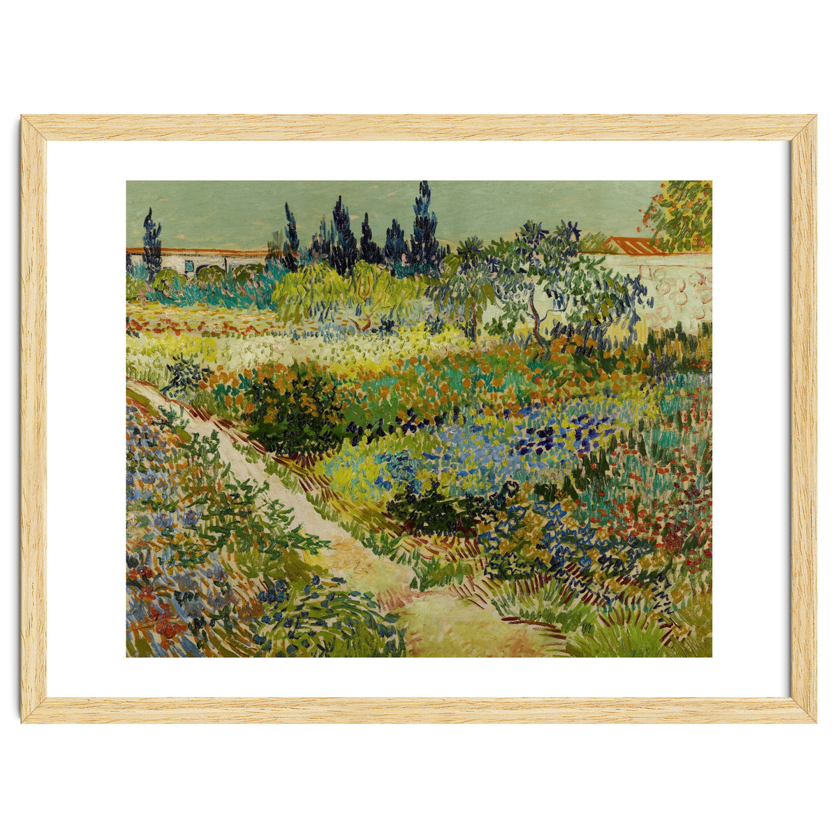 Vincent van Gogh – Garden at Arles | Vibrant Post-Impressionist Wall Art