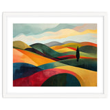 Abstract Tuscan Hills Landscape Painting thumbnail