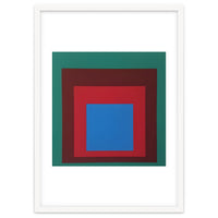 Josef Albers - HOMAGE TO THE SQUARE: Green, Red, Blue