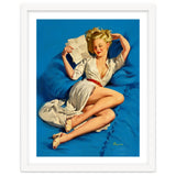 Pinup Sexy Girl Reading A Love Letter thumbnail