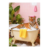 Leopard in Bathtub, Surreal Bathroom Scene (Print Only) thumbnail