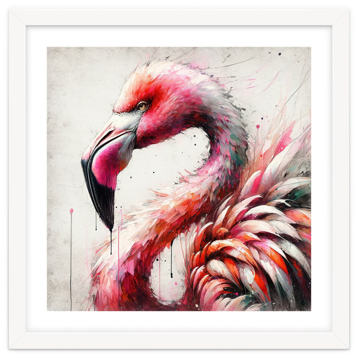 Watercolor Flamingo