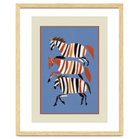 Striped Running Horses