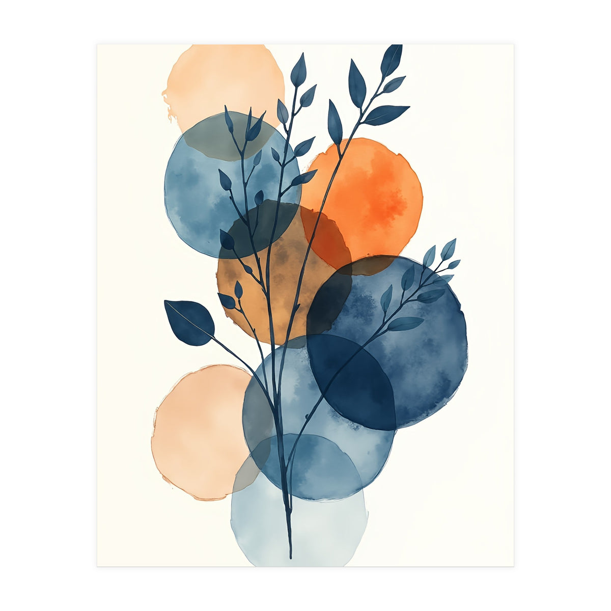 Flower Abstract Botanical (Print Only)