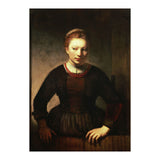 Rembrandt Harmenszoon van Rijn / 'Young Girl at an Open Half-Door', 1645. (Print Only) thumbnail