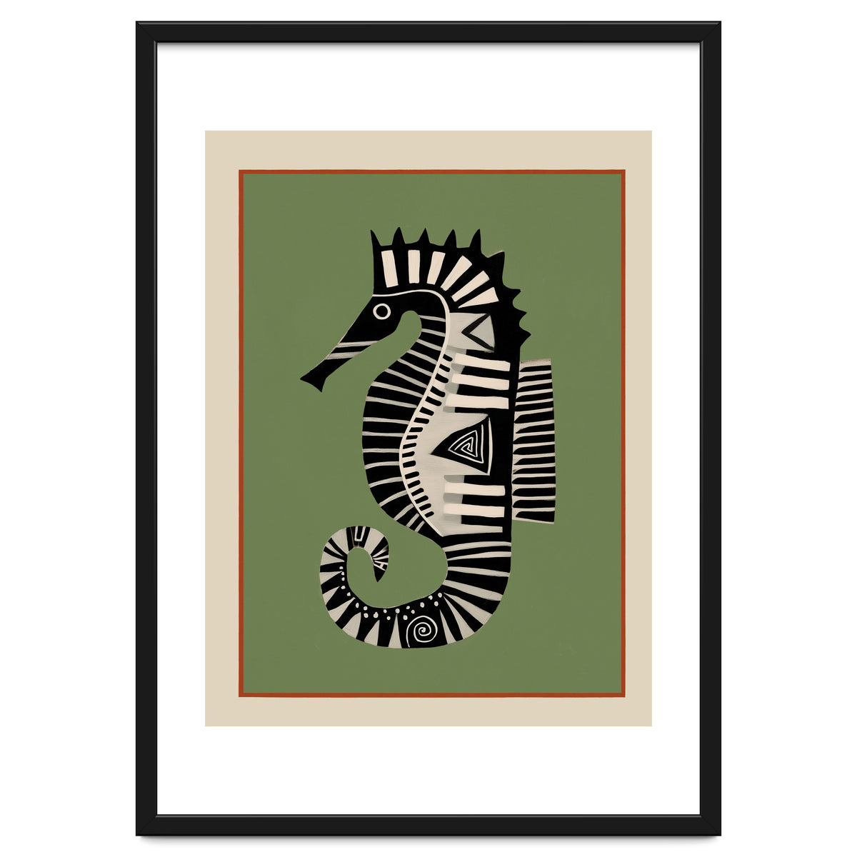 Striped Seahorse I