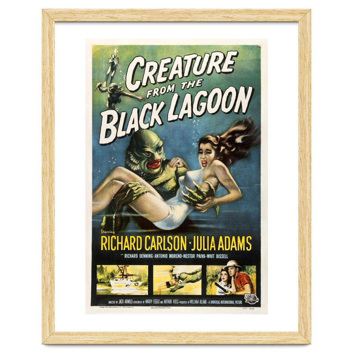 CREATURE FROM THE BLACK LAGOON (1954), directed by JACK ARNOLD.