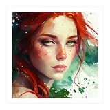 Watercolor Little Mermaid (Print Only) thumbnail