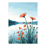 Flower And Lake (Print Only) thumbnail