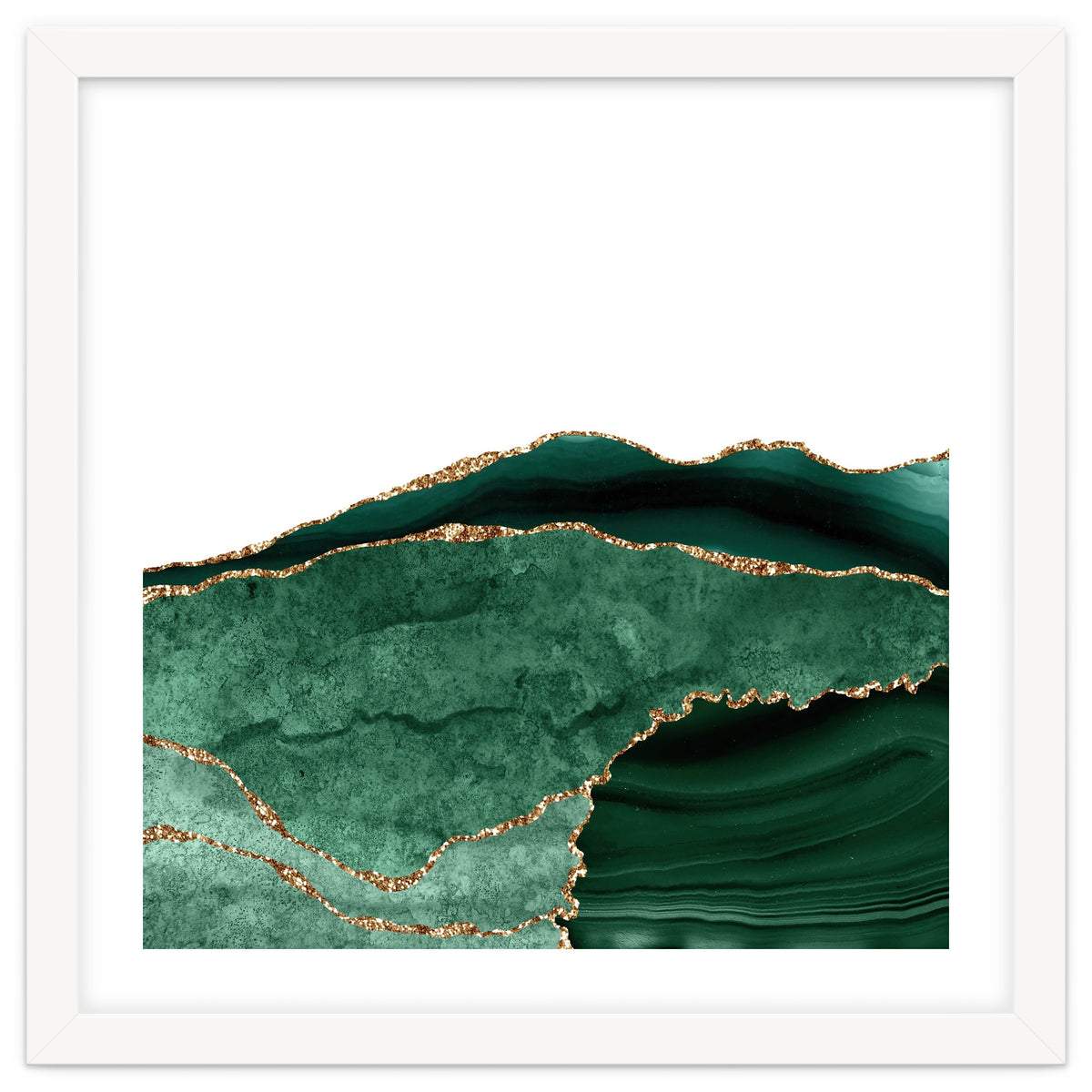 Emerald & Gold Agate Texture 06