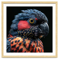 Close Up Portrait Of A Colorful Exotic Parrot