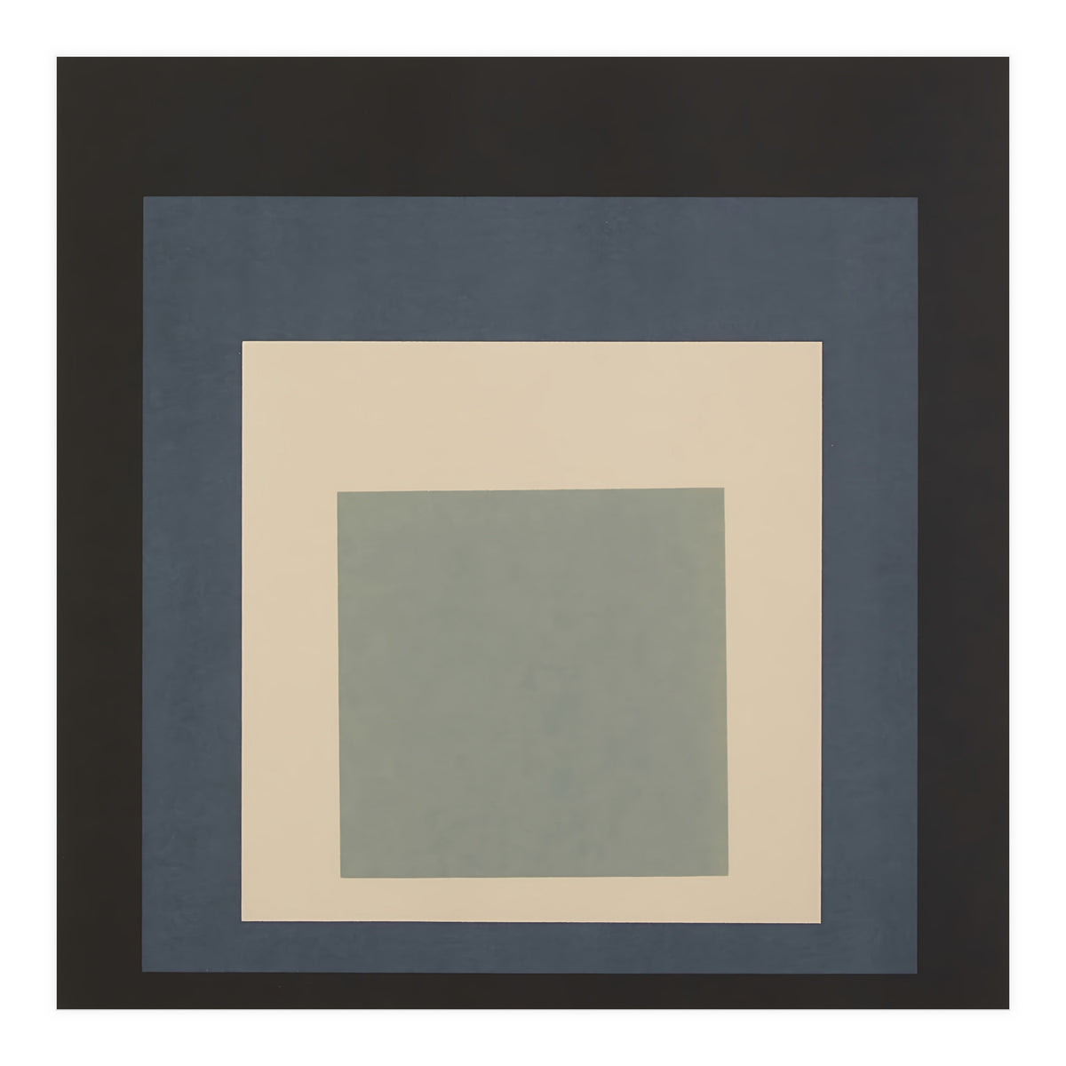 JOSEF ALBERS - HOMAGE TO THE SQUARE BEIGE GREY BLACK HIGH RESOLUTION (Print Only)
