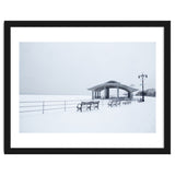Benches in the Winter seascape thumbnail