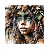 Autumn Leaf Druid Woman Portrait (Print Only) thumbnail