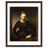 Rembrandt Harmenszoon van Rijn / 'Young Girl at an Open Half-Door', 1645. thumbnail
