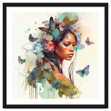 Floral Native Warrior Woman Butterfly Dance thumbnail