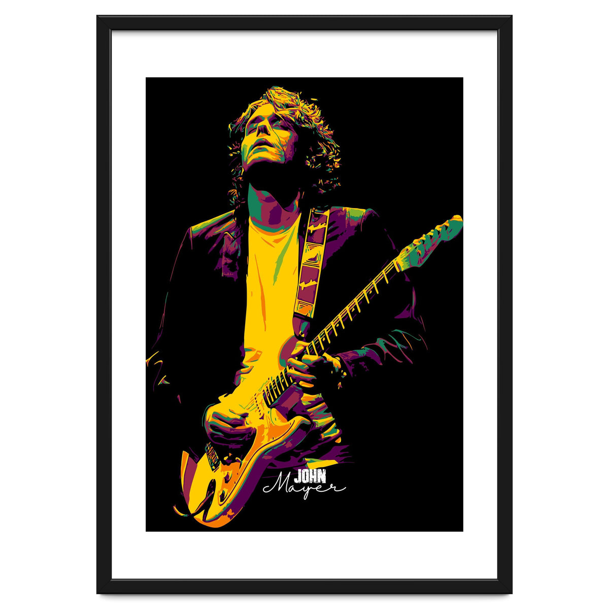 John Mayer American Guitarist Legend in Pop Art