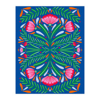 Bold Symmetrical Flowers (Print Only)