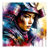 Samurai Asian Warrior Woman Portrait (Print Only) thumbnail