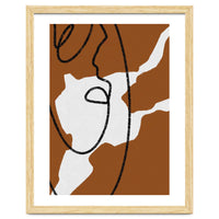 Abstract Brown and Black Lines