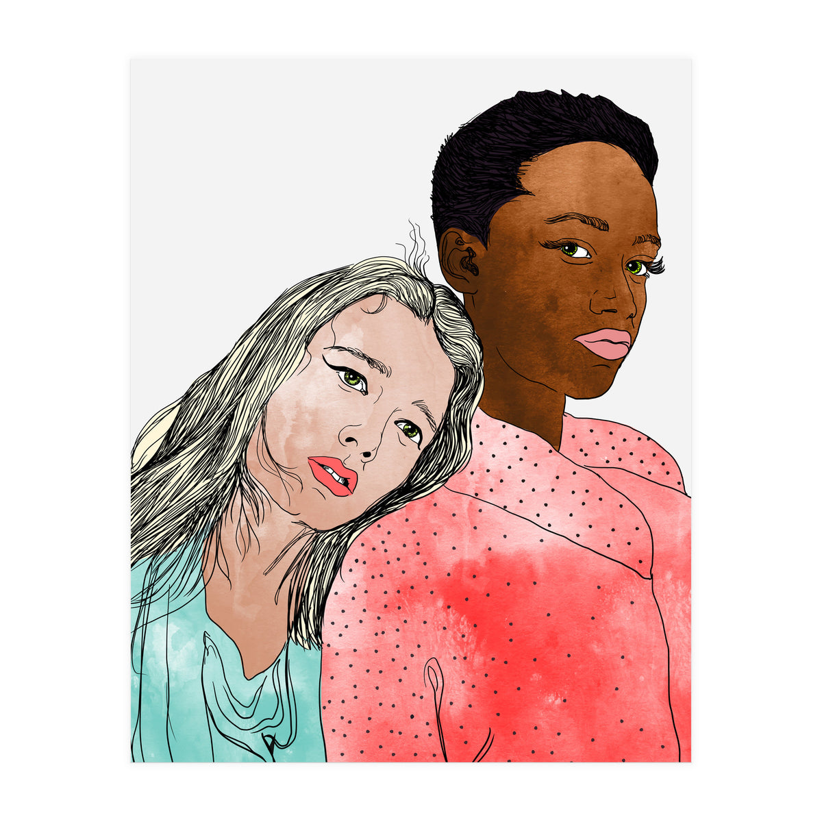 Egalitarism | Equality Anti-racism Feminism Multiculturism | Individuality Watercolor (Print Only)