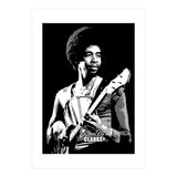 Stanley Clarke American Bassist in Grayscale (Print Only) thumbnail