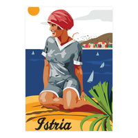 Istria, Swimmer on the Beach (Print Only)