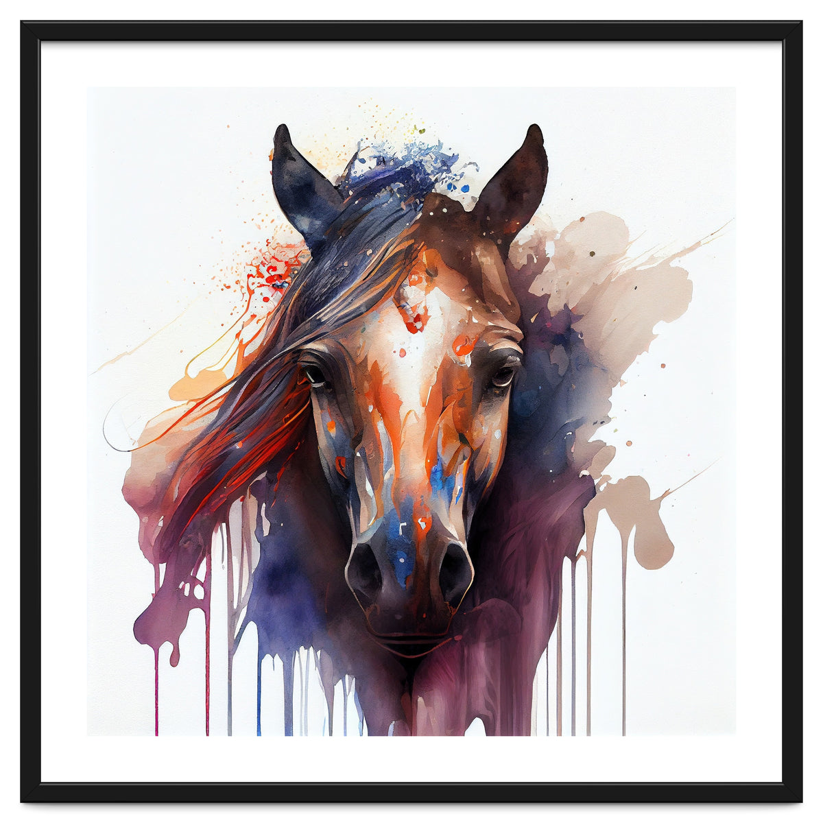 Watercolor Horse #1
