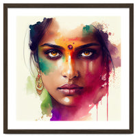 Watercolor Hindu Woman #2