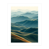 Minimalist Misty Mountain Landscape Wall Art (Print Only) thumbnail