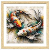 Watercolor Koi Fish Pair