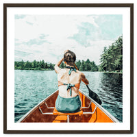 Row Your Own Boat | Woman Empowerment Confidence Painting | Positive Growth Mindset Boho Adventure