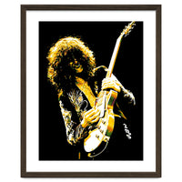 Jimmy Page American Rock Band Guitarist Legend in Pop Art