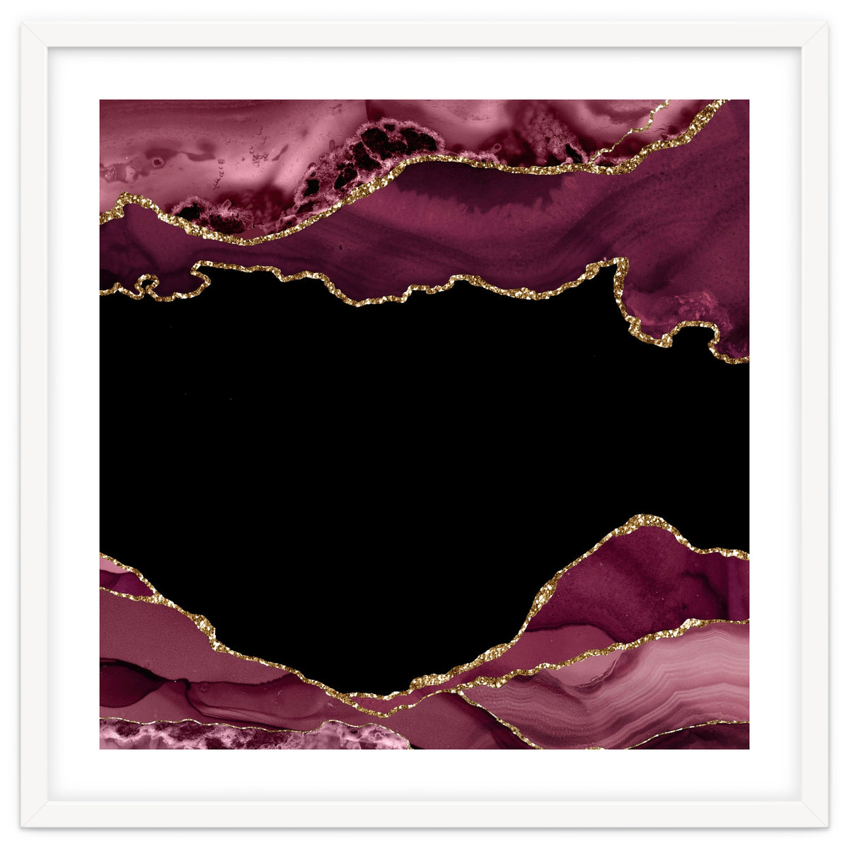 Burgundy & Gold Agate Texture 18