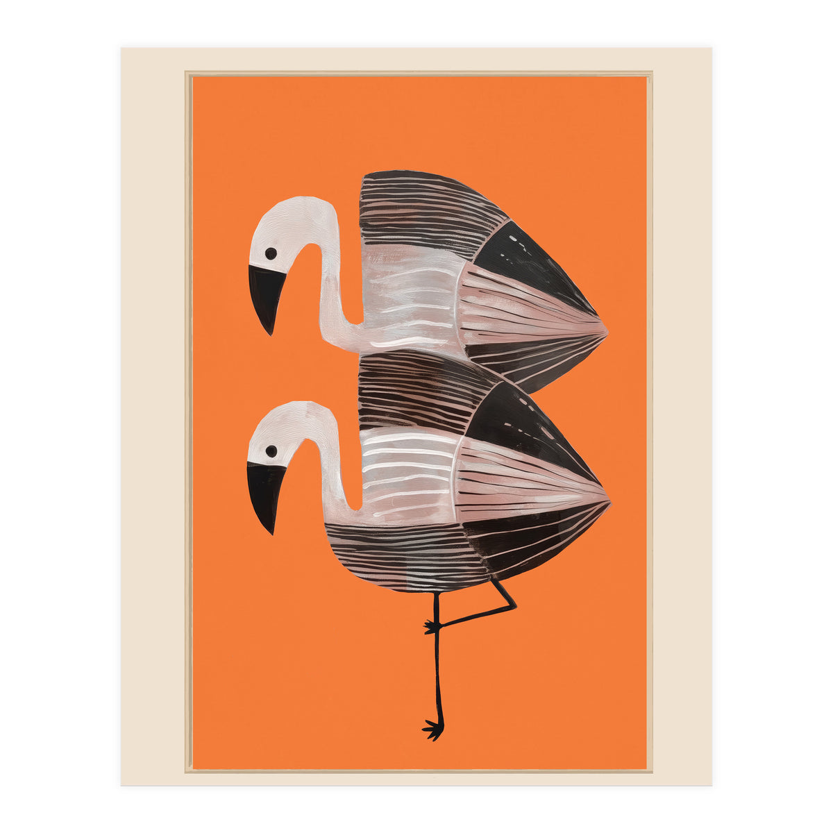 Tangerine Flamingos (Print Only)