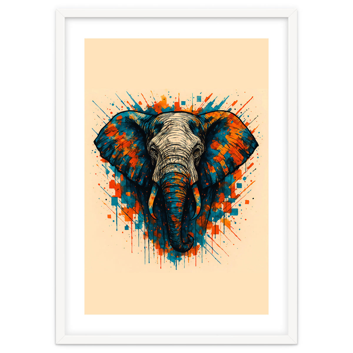 Elephant Animal Watercolor