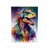 Tyrannosaurus In Headphones Music (Print Only) thumbnail