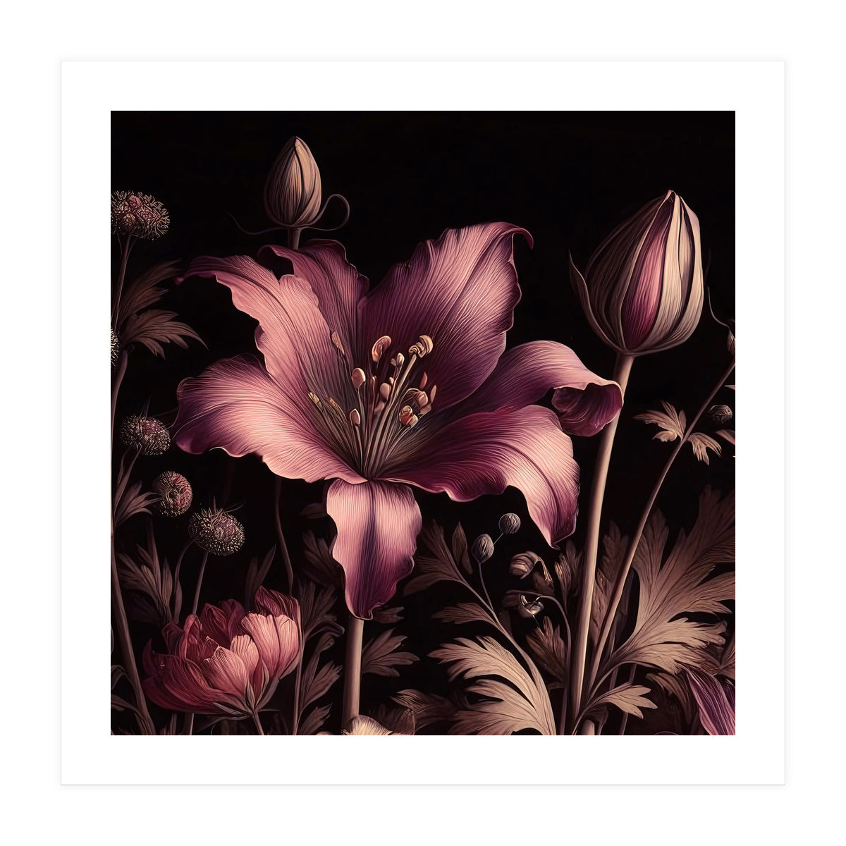 VINTAGE COLOURFUL BOTANICAL-10A-6 (Print Only)