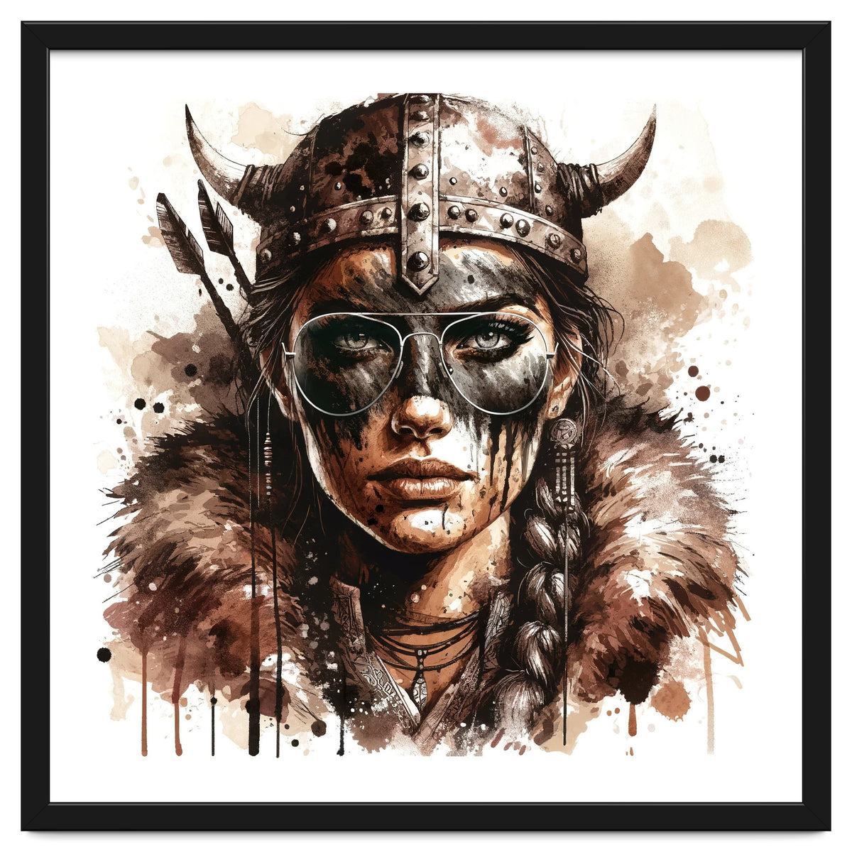 Modern Viking Woman Portrait