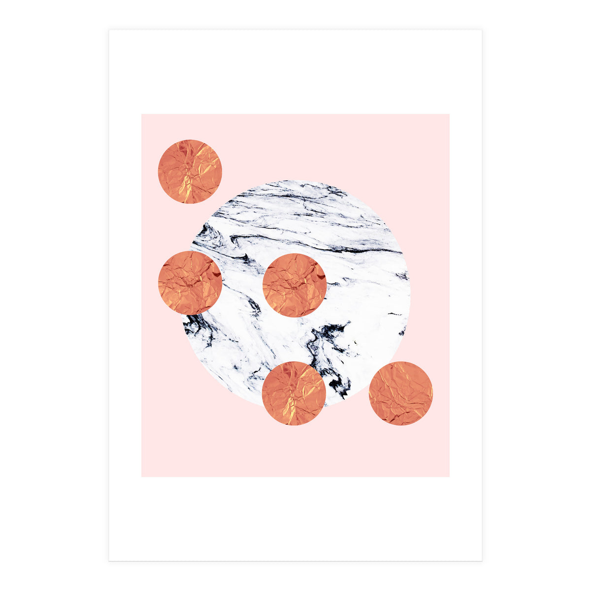 Marble + Pink + Copper (Print Only)