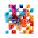 JELL, Multi-colored squares against a white backdrop. (Print Only) thumbnail