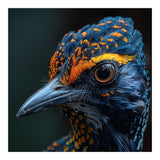 Close Up Of A Colorful Bird Head And Eye (Print Only) thumbnail