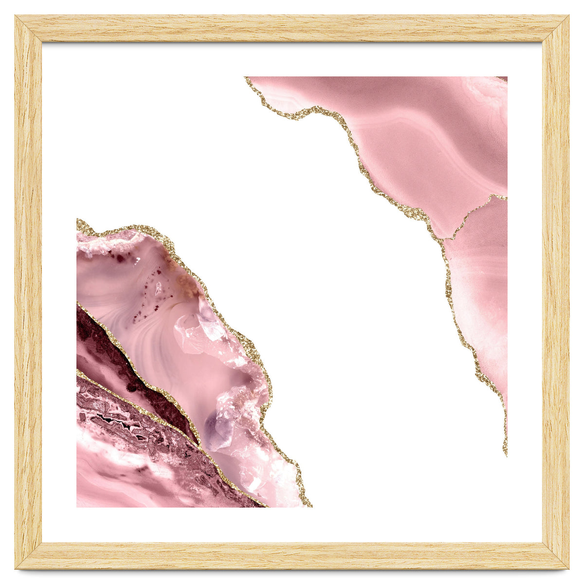 Blush & Gold Agate Texture 06