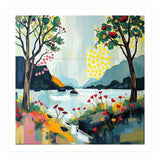 Serene Mountain Lake Landscape (Print Only) thumbnail