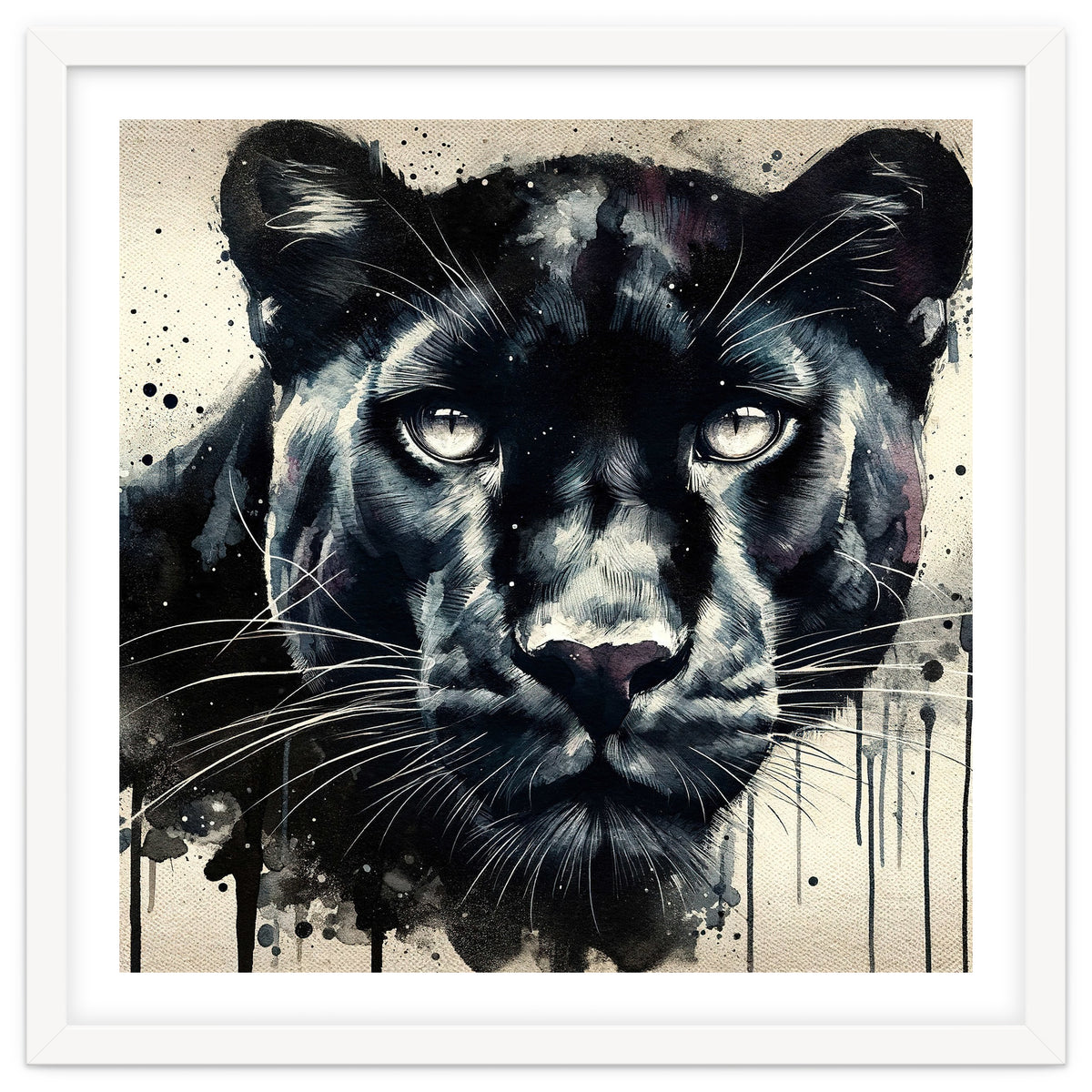 Watercolor Panther