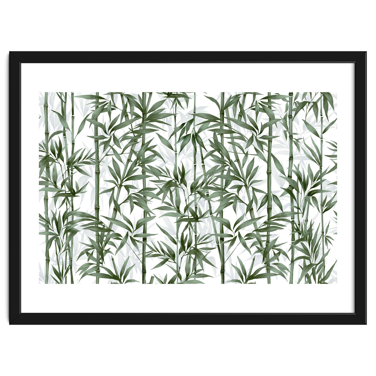 Bamboo Moody Green White