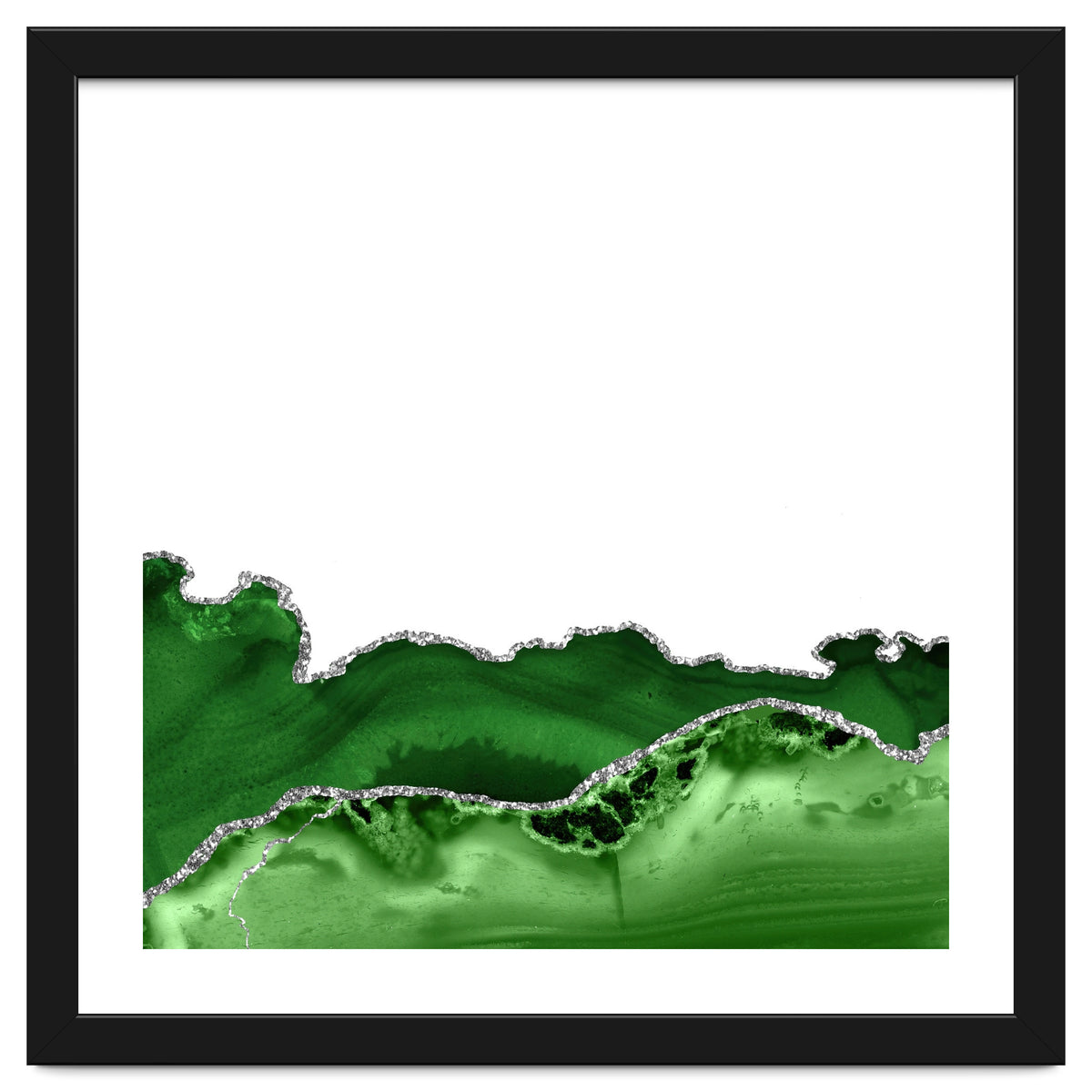 Green & Silver Agate Texture 12