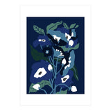Garden Flowers at night (Print Only) thumbnail
