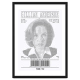 Receipt Art Gillian Anderson thumbnail